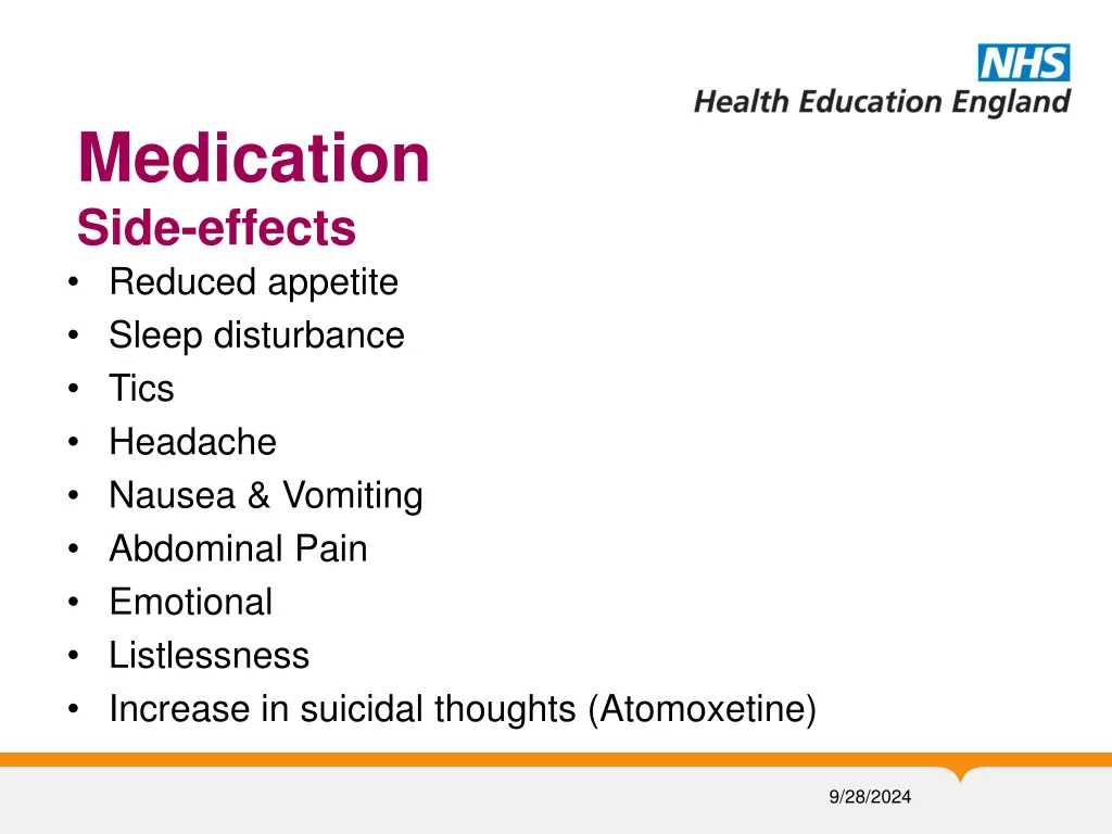 medication side effects