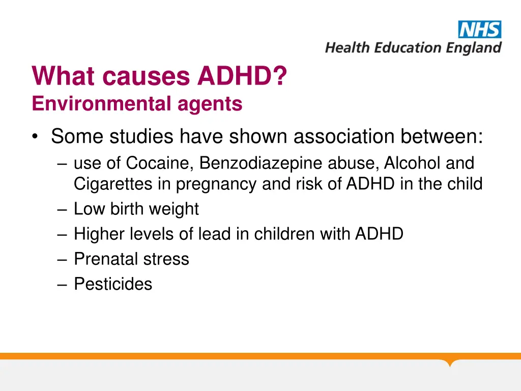 what causes adhd environmental agents