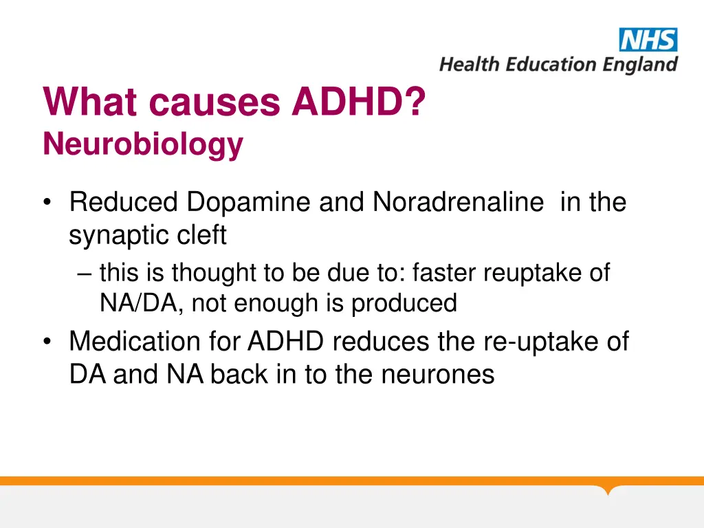 what causes adhd neurobiology