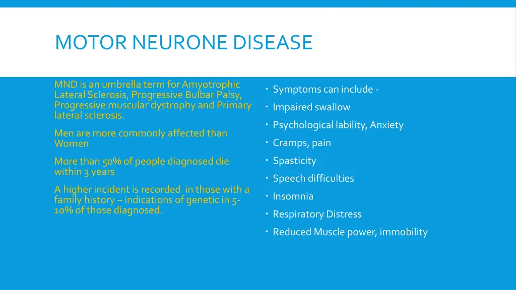 motor neurone disease 1