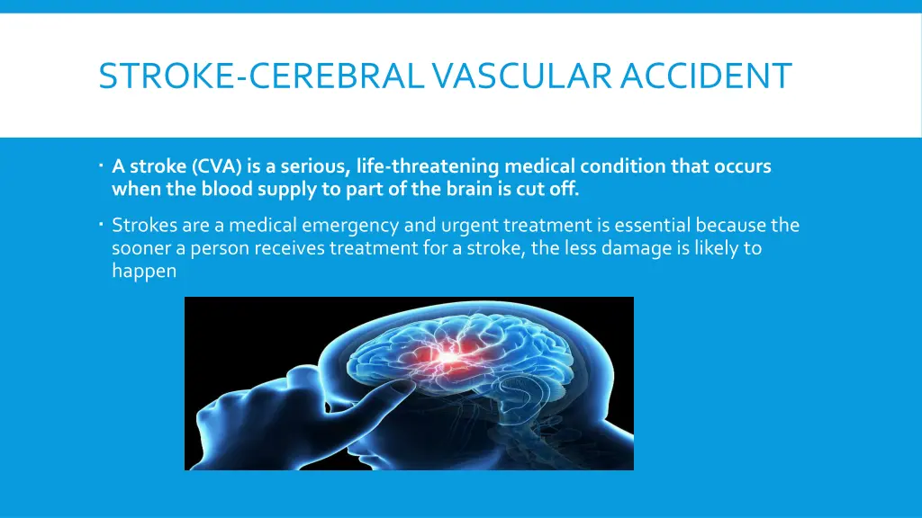 stroke cerebral vascular accident