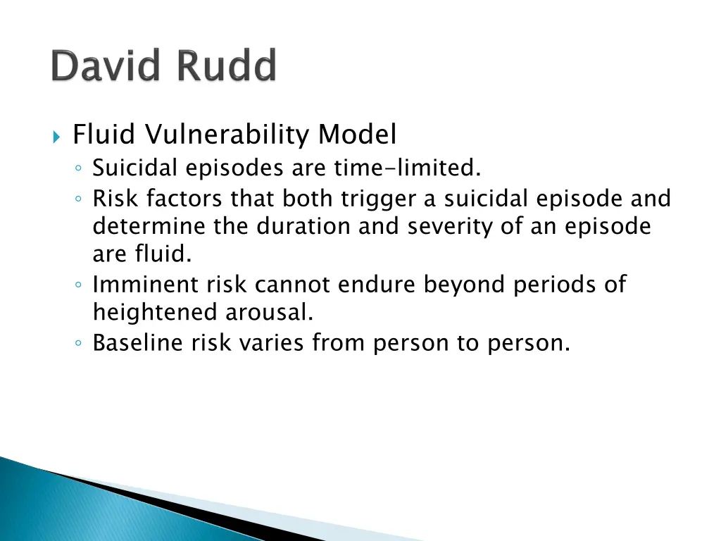 fluid vulnerability model suicidal episodes