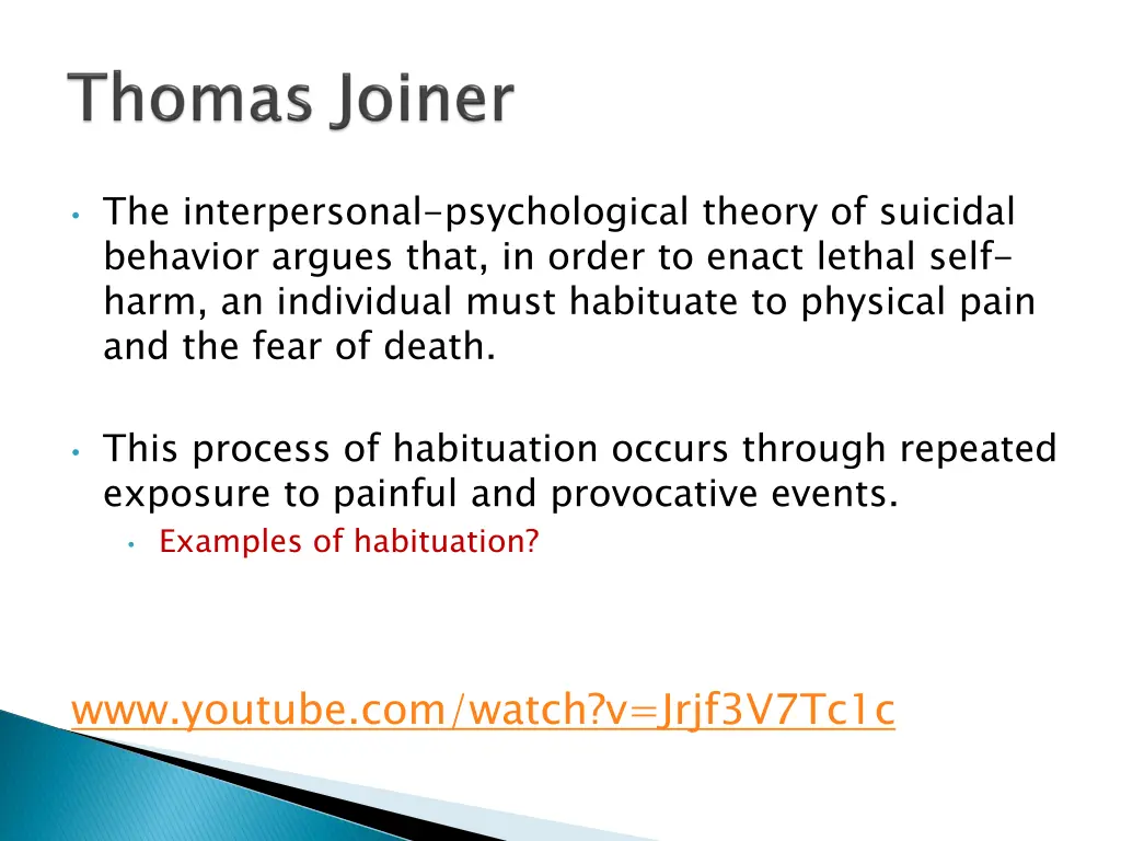 the interpersonal psychological theory