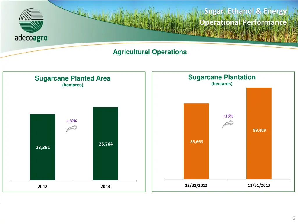 sugar ethanol energy operational performance