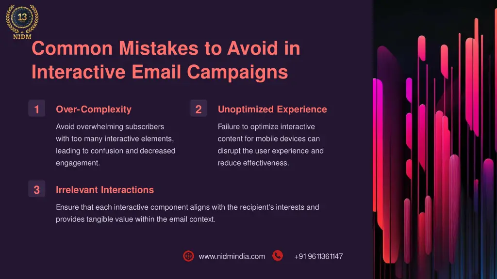 common mistakes to avoid in interactive email