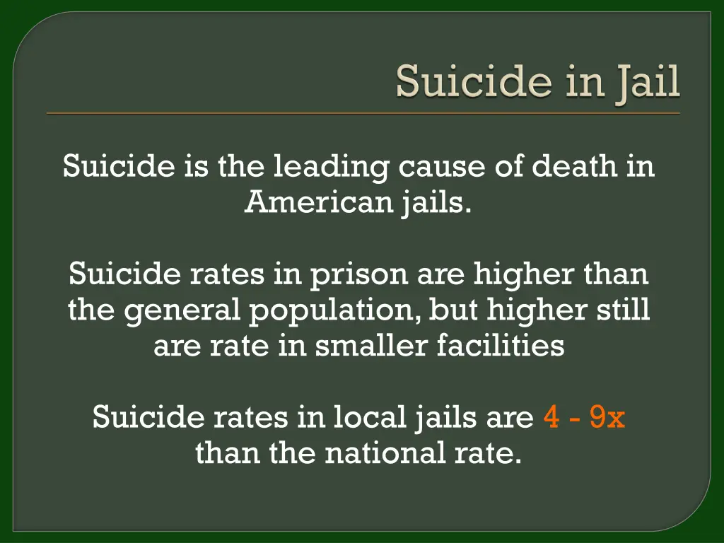 suicide is the leading cause of death in american