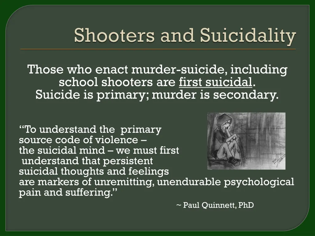 those who enact murder suicide including school