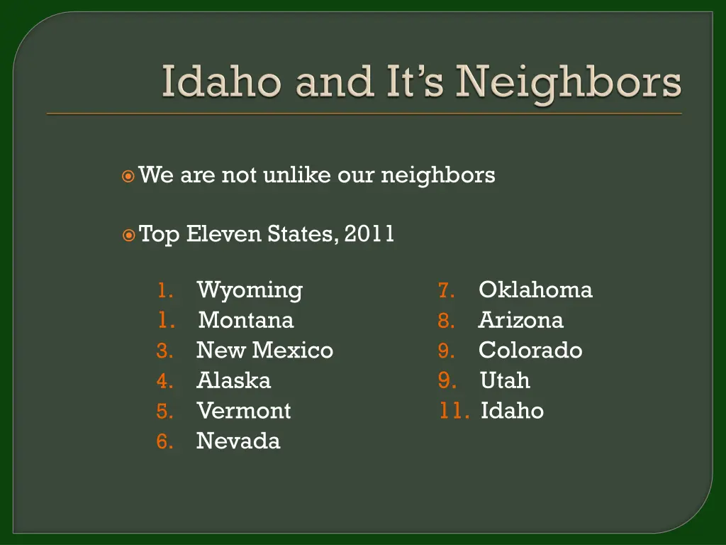 we are not unlike our neighbors