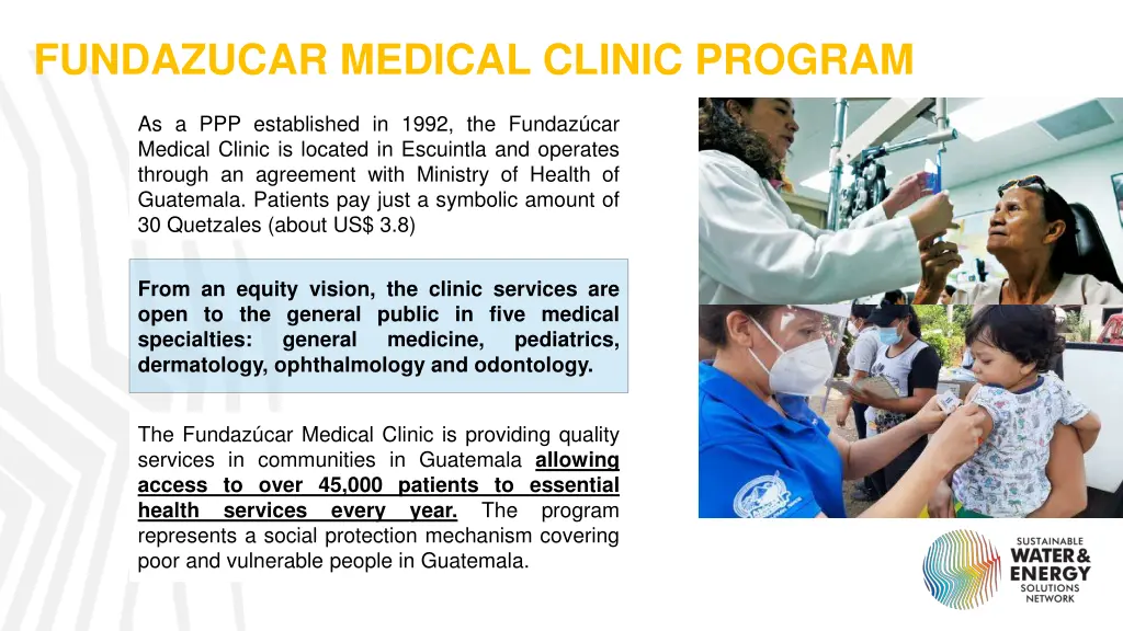 fundazucar medical clinic program