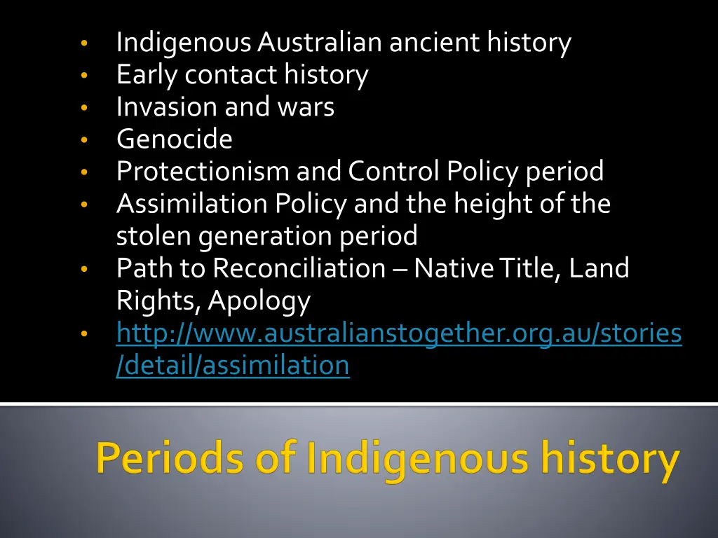 indigenous australian ancient history early