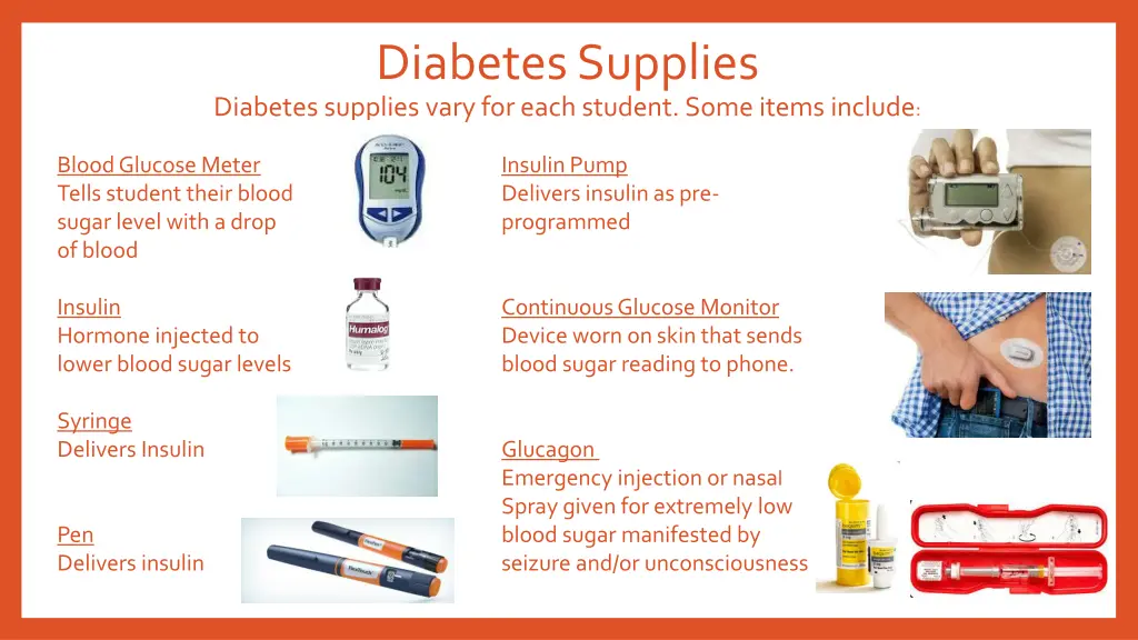 diabetes supplies diabetes supplies vary for each