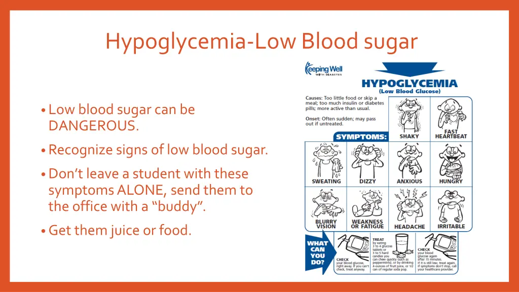 hypoglycemia low blood sugar