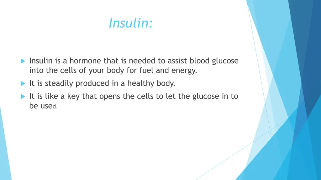 insulin