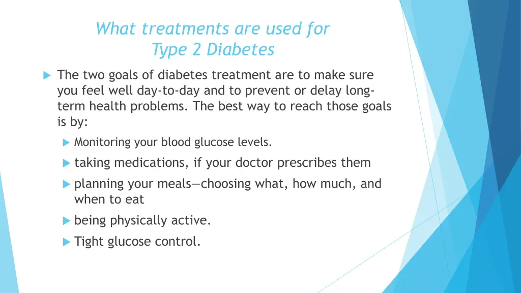 what treatments are used for type 2 diabetes