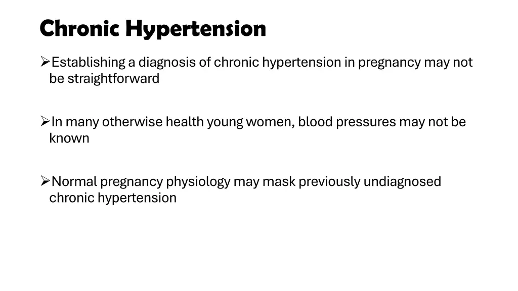 chronic hypertension 1