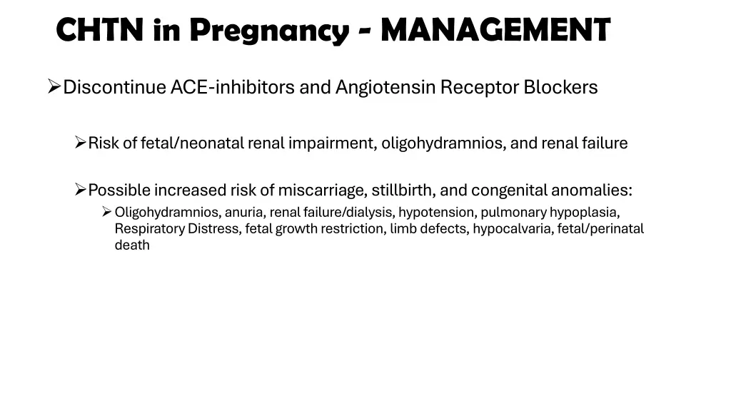 chtn in pregnancy management 1