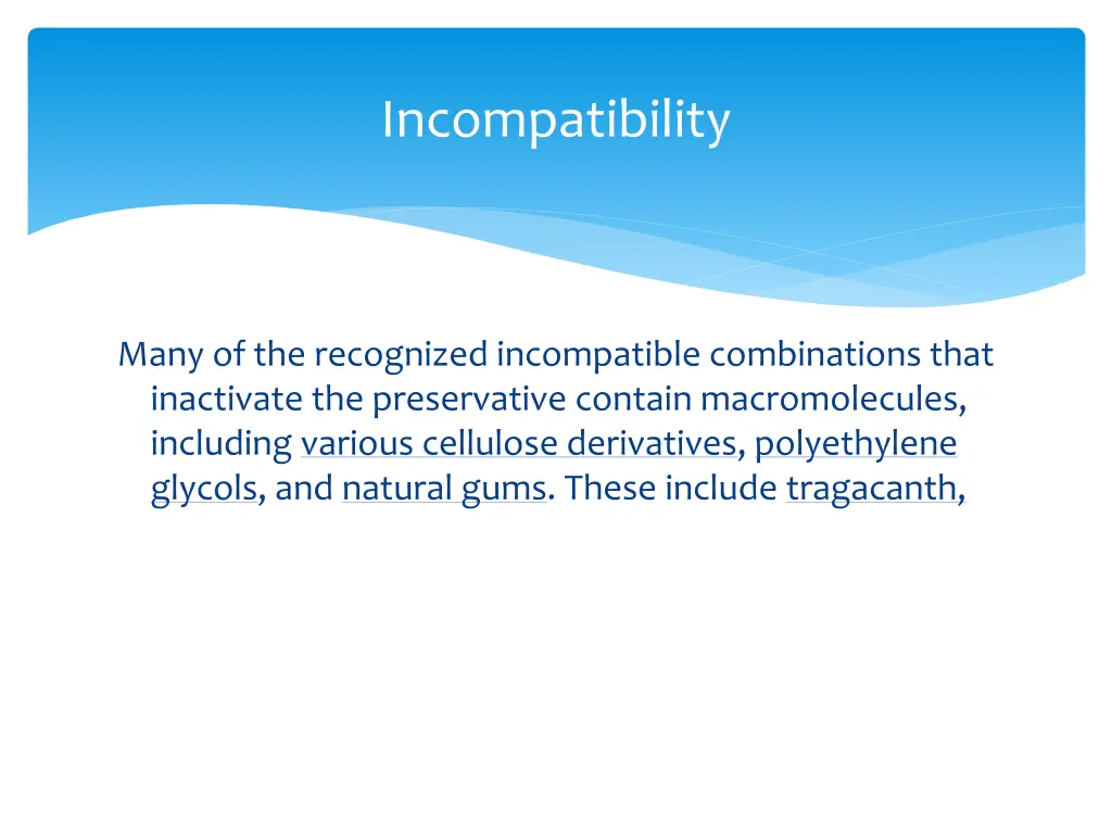 incompatibility