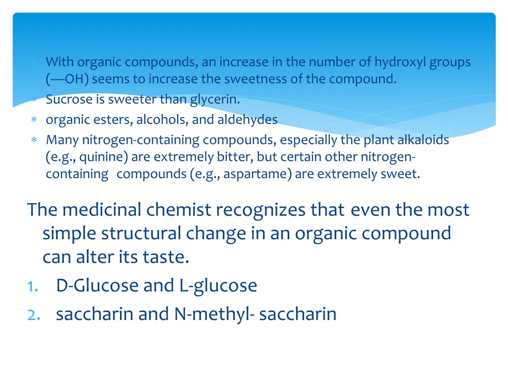 with organic compounds an increase in the number