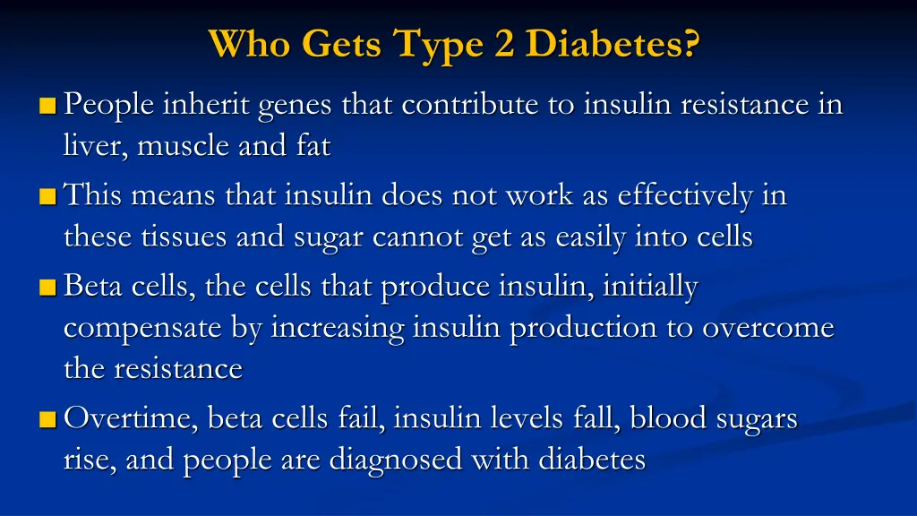 who gets type 2 diabetes people inherit genes