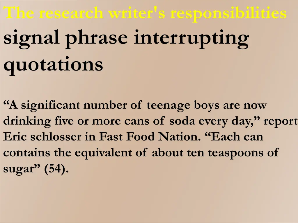 the research writer s responsibilities signal 1