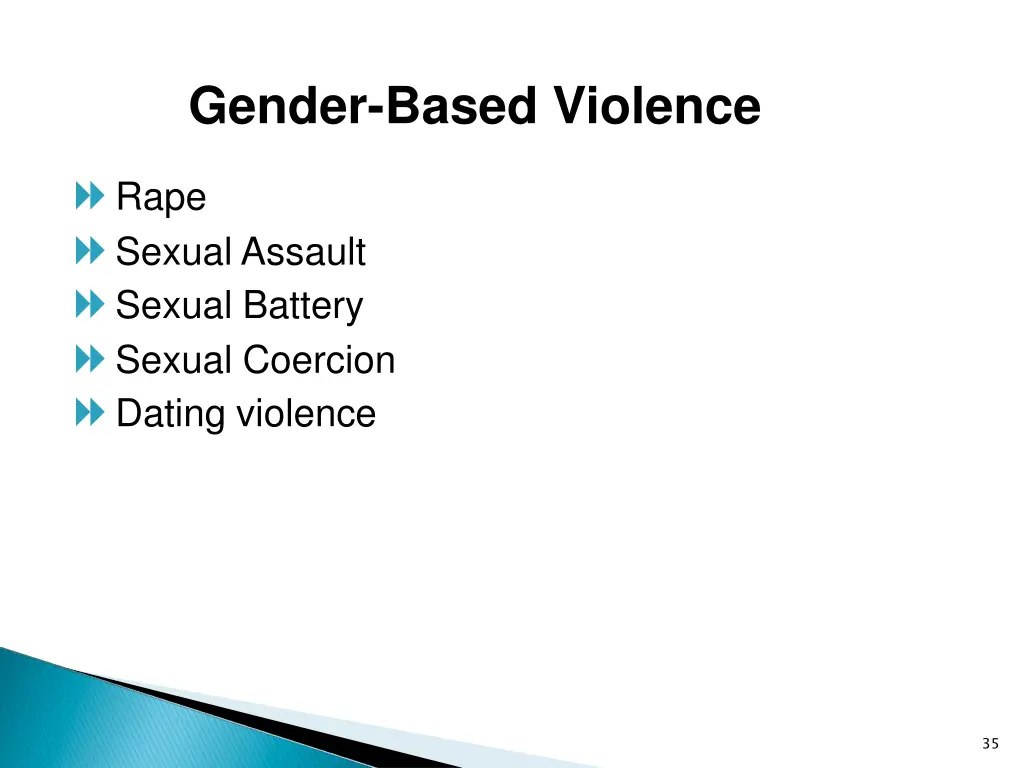 gender based violence