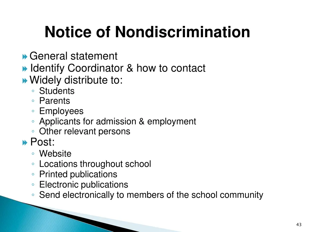 notice of nondiscrimination