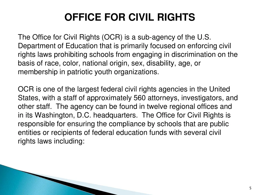 office for civil rights