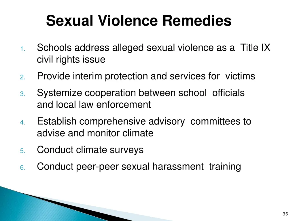 sexual violence remedies