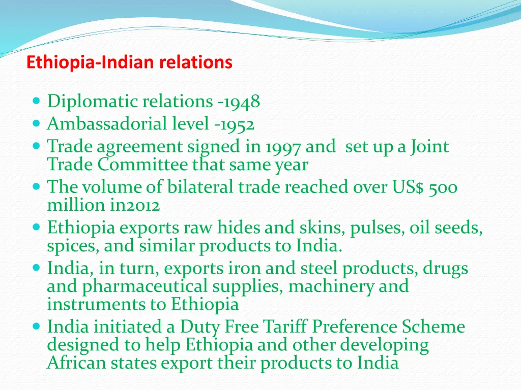 ethiopia indian relations