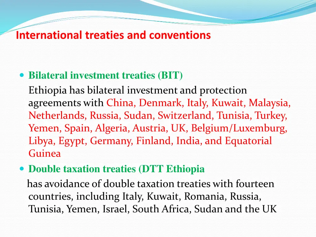 international treaties and conventions