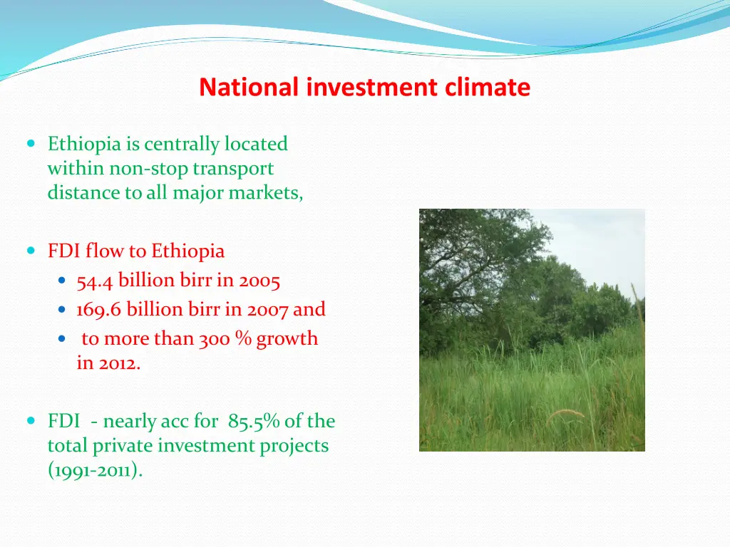 national investment climate