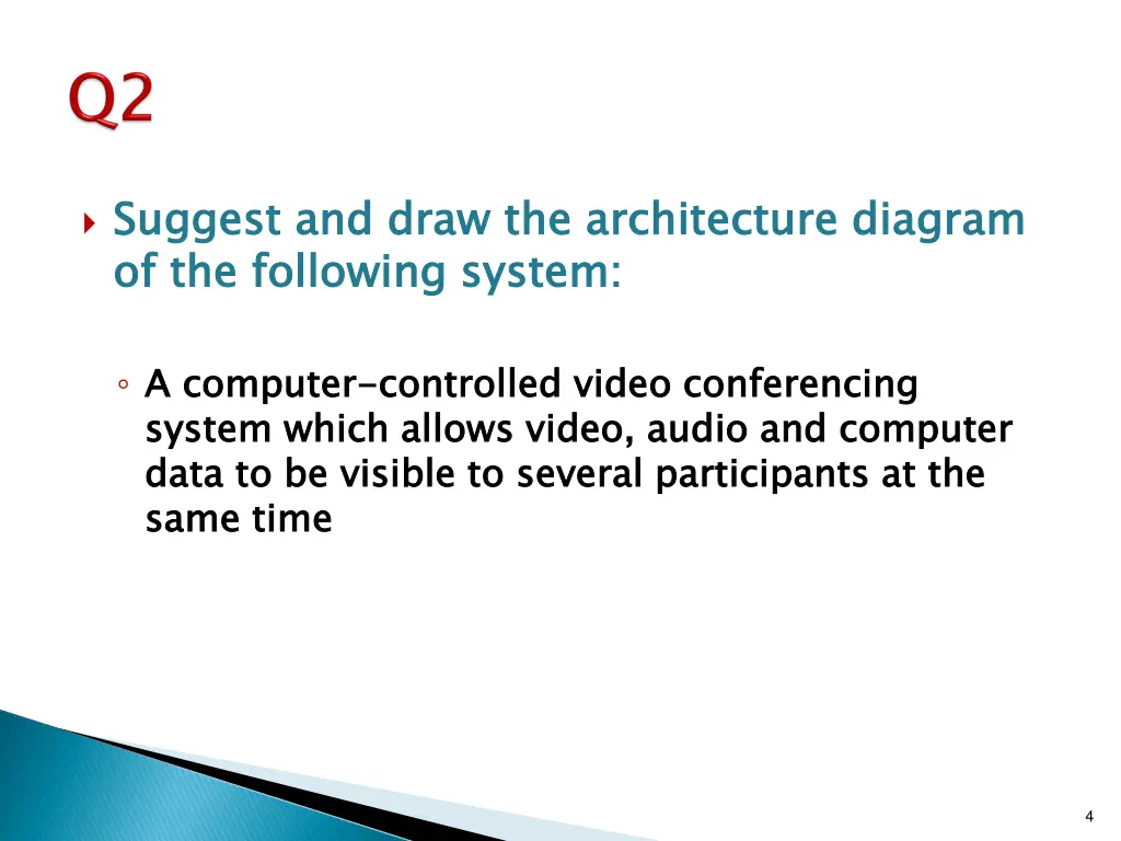 suggest and draw the architecture diagram