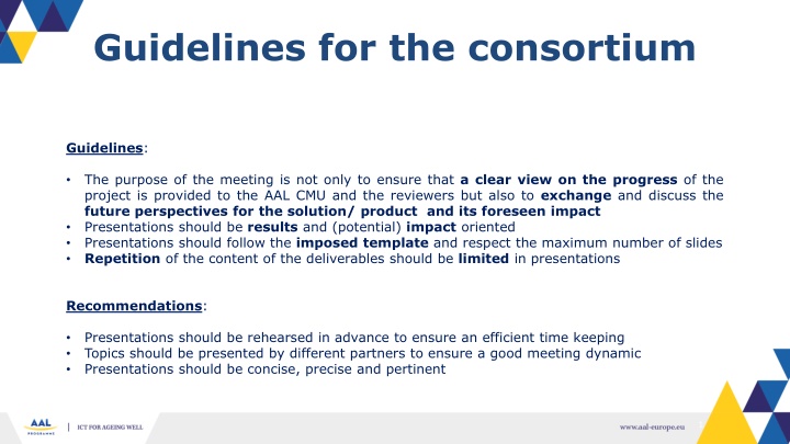 guidelines for the consortium