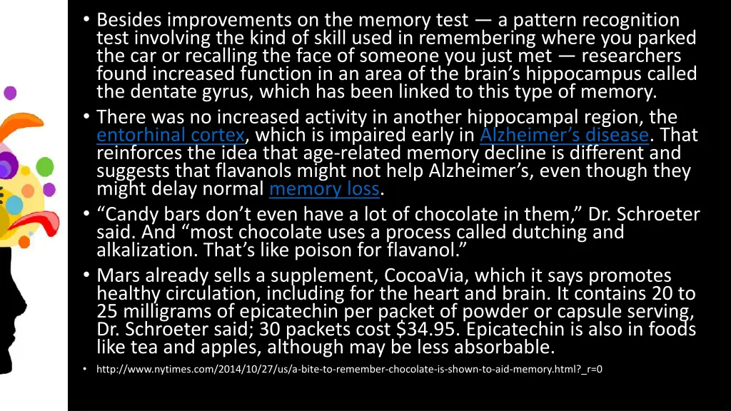 besides improvements on the memory test a pattern