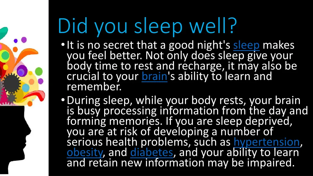 did you sleep well it is no secret that a good