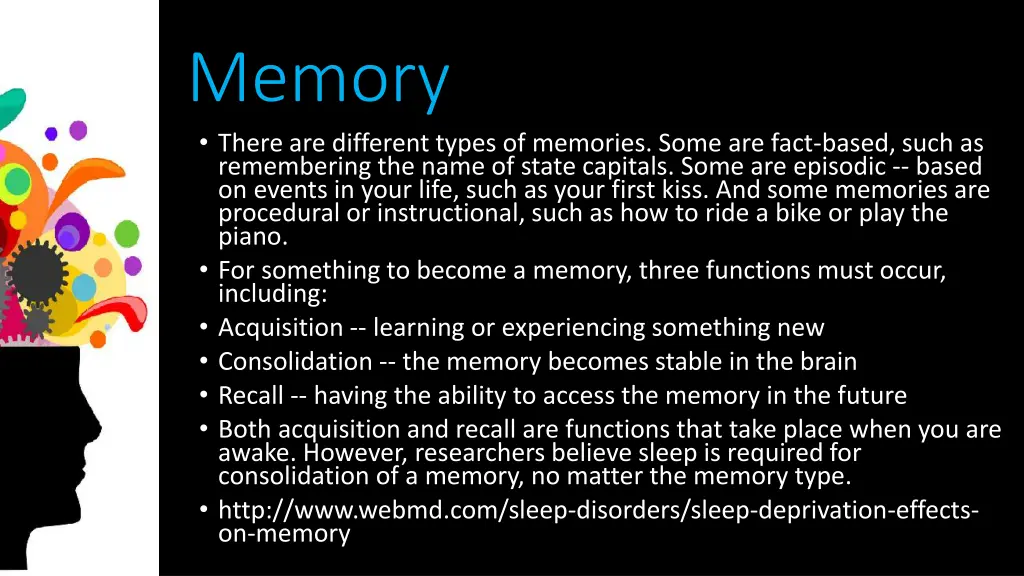 memory there are different types of memories some