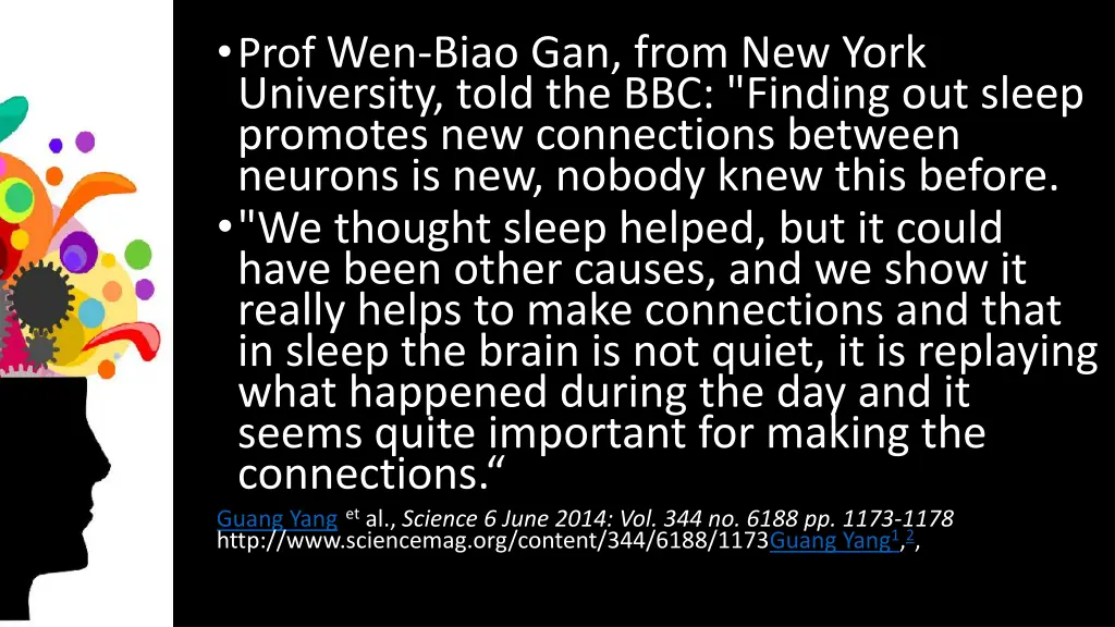 prof wen biao gan from new york university told