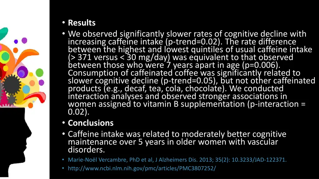 results we observed significantly slower rates