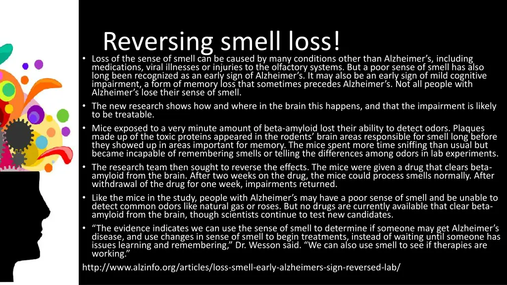 reversing smell loss