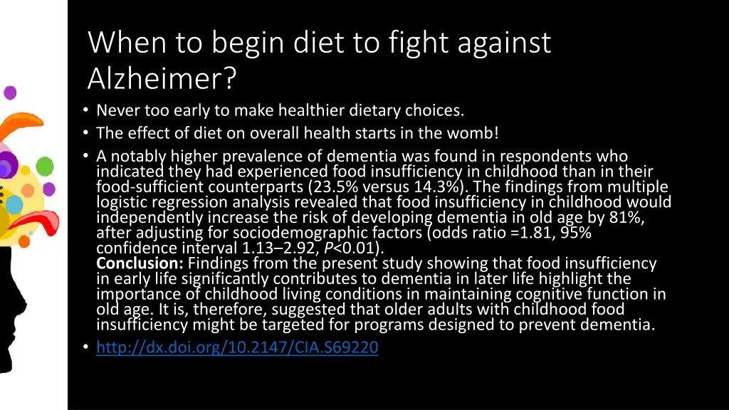 when to begin diet to fight against alzheimer