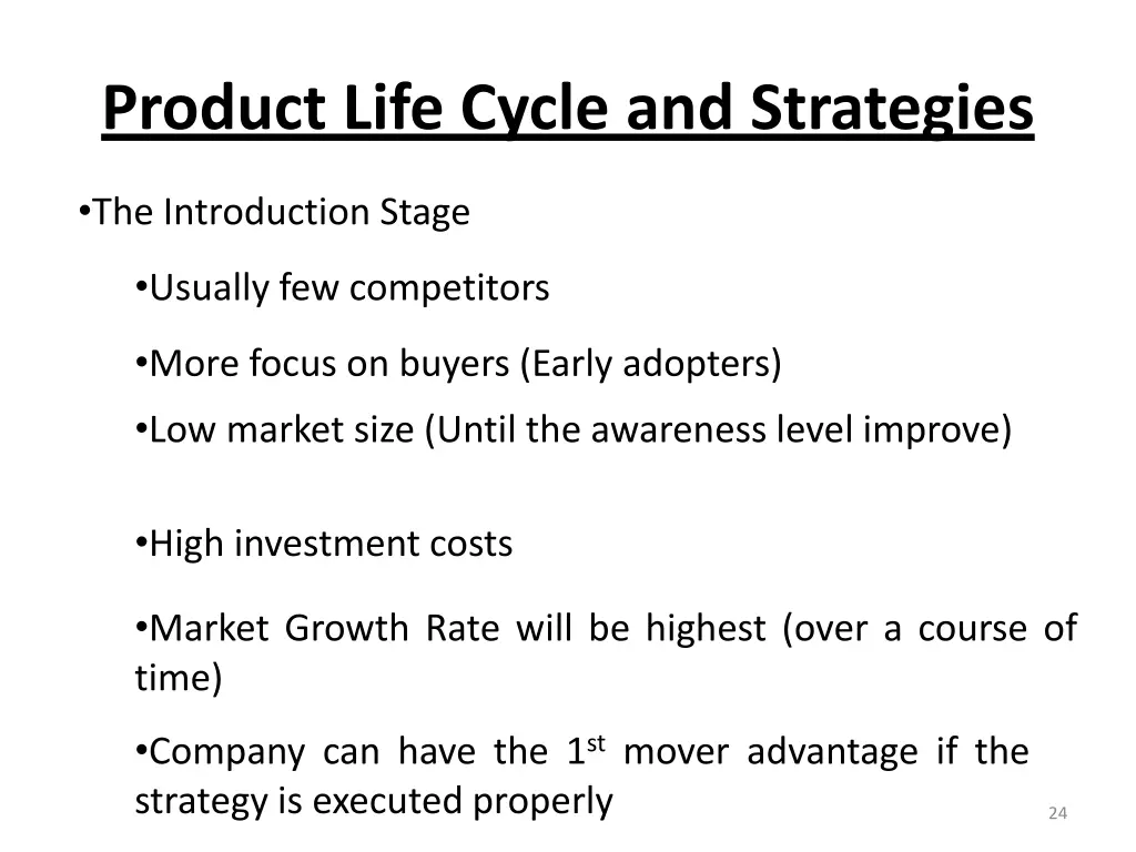 product life cycle and strategies 3