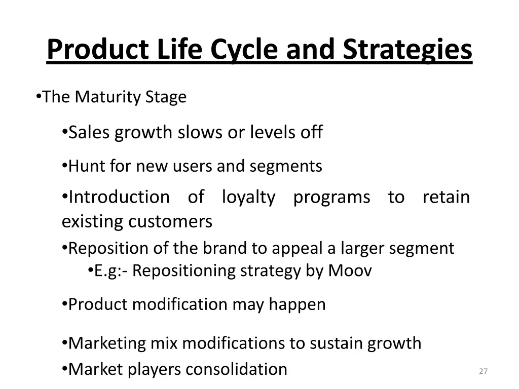 product life cycle and strategies 6