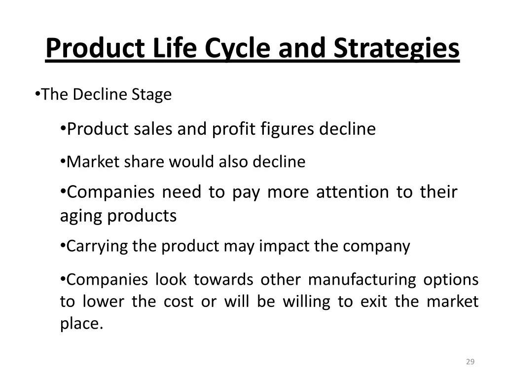 product life cycle and strategies 8