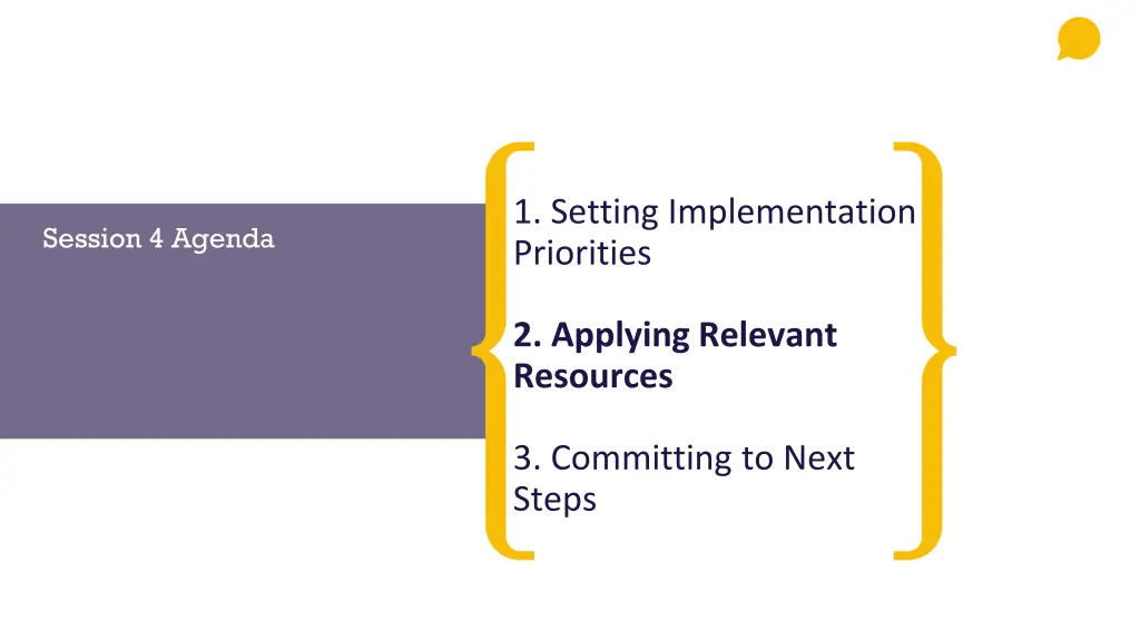 1 setting implementation priorities 2