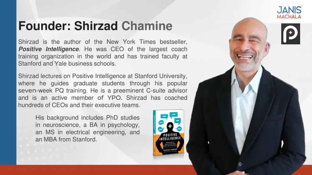 founder shirzad chamine