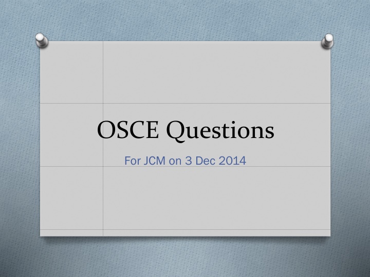 osce questions