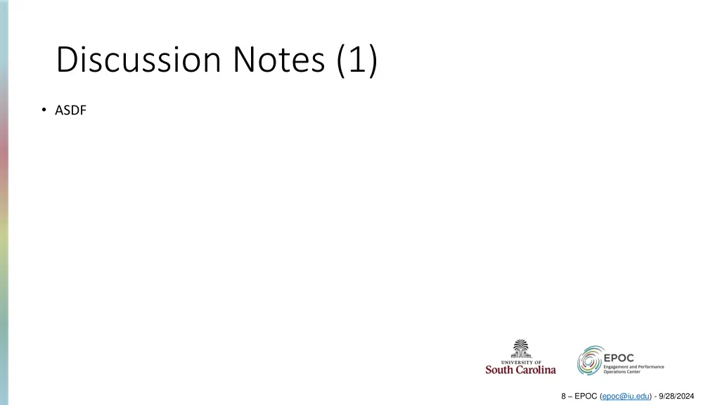 discussion notes 1