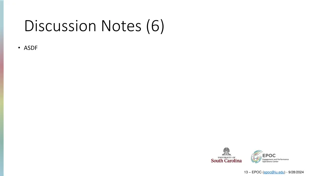 discussion notes 6