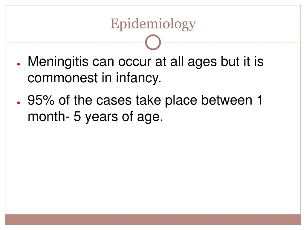 epidemiology