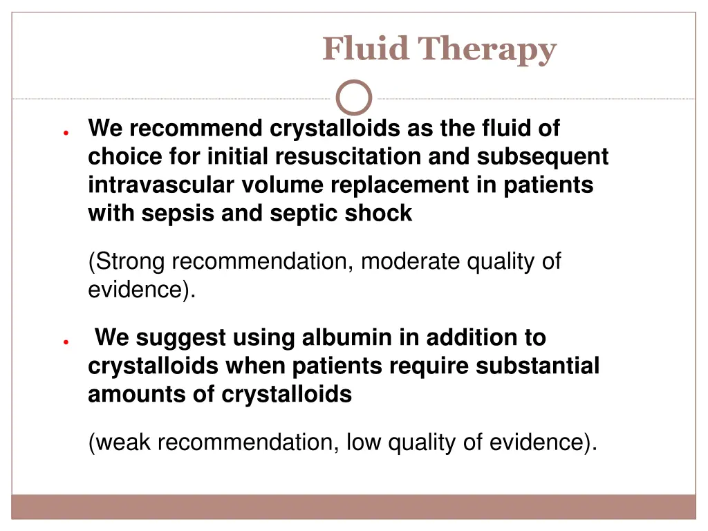 fluid therapy